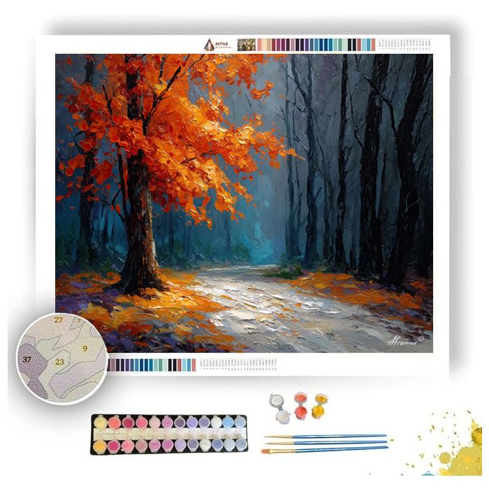 AUTUMNS LAST GLOW - Paint by Numbers Full Kit
