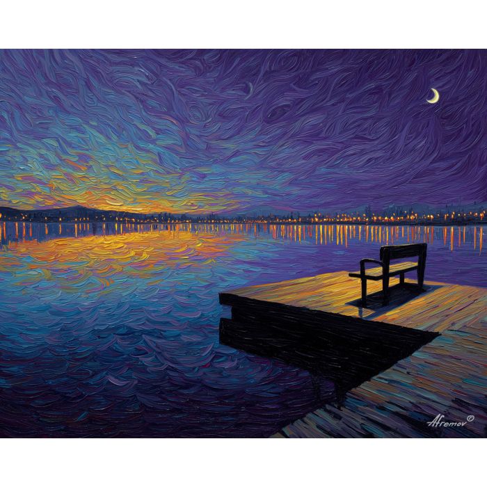 NIGHTFALL AT THE PIER