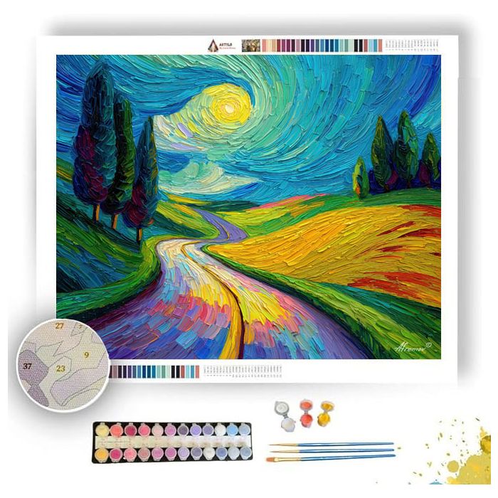 RAINBOW ROAD - Paint by Numbers Full Kit