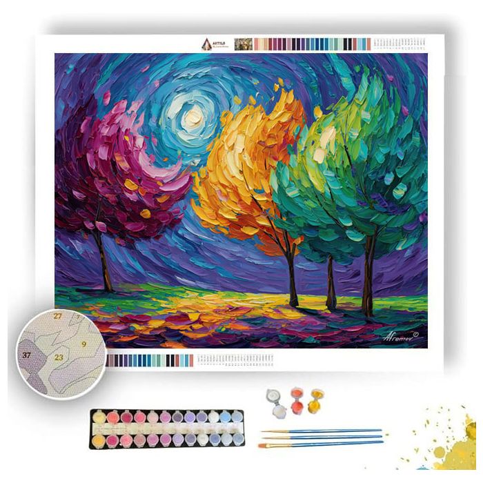 THE DANCING TREES - Paint by Numbers Full Kit