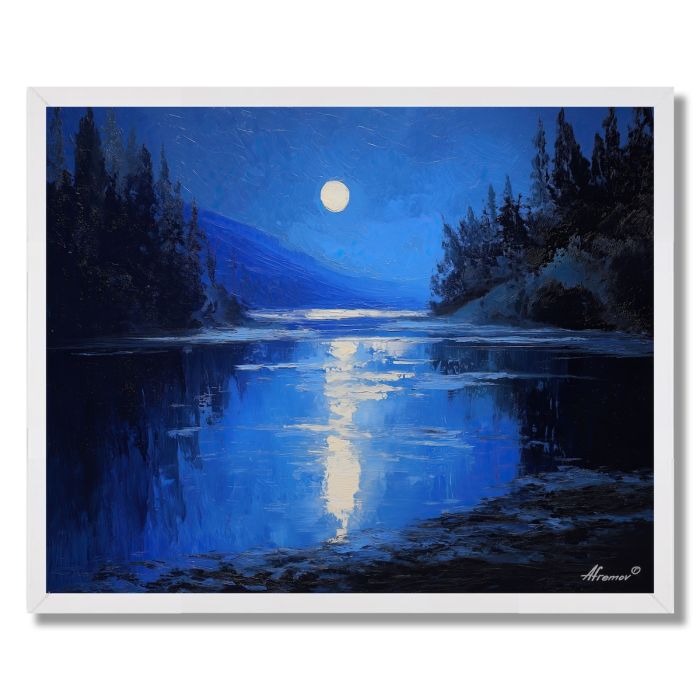 THE MOONS REFLECTION - FRAMED