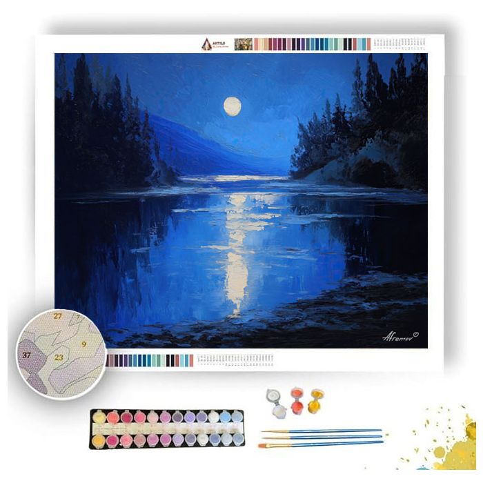 THE MOONS REFLECTION - Paint by Numbers Full Kit