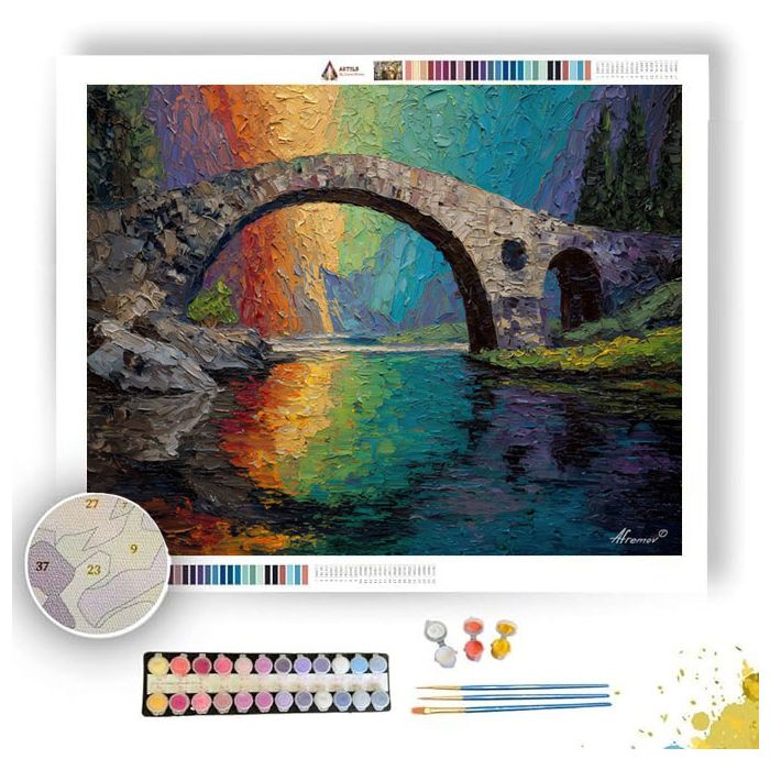 THE RAINBOW BRIDGE - Paint by Numbers Full Kit