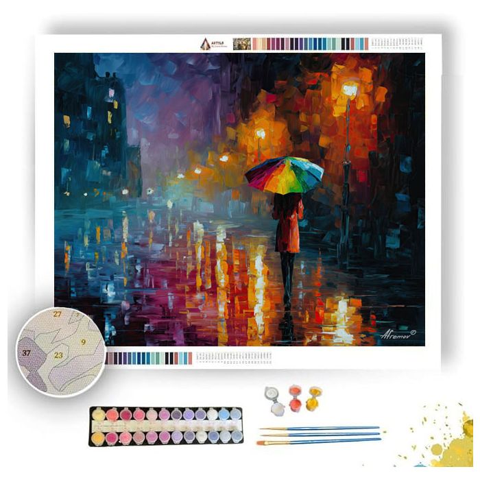 THE RAINBOW UMBRELLA - Paint by Numbers Full Kit