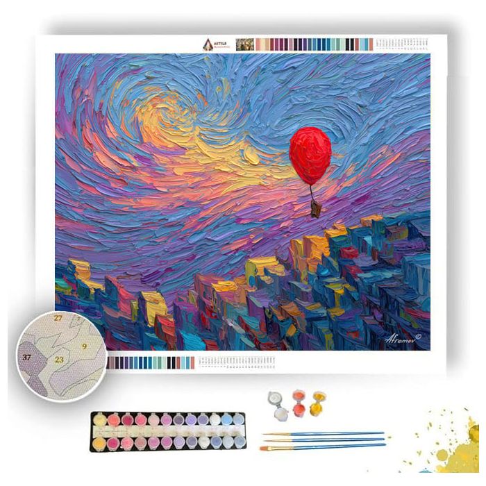 THE RED BALLOON - Paint by Numbers Full Kit