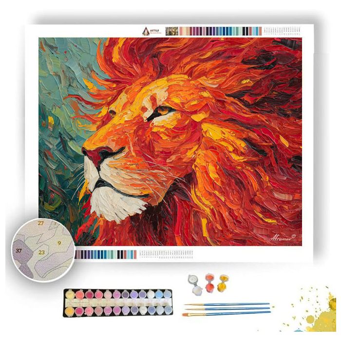 THE RED LION - Paint by Numbers Full Kit