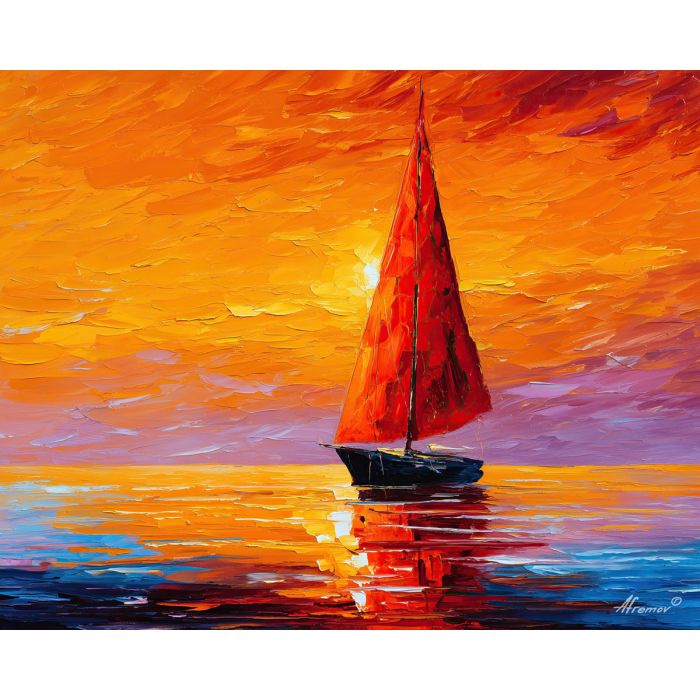 THE RED SAILBOAT