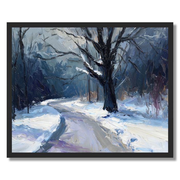 THE SNOWY PATH - FRAMED
