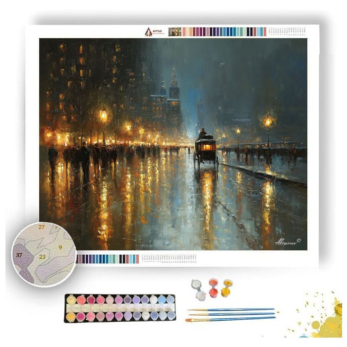 THE WINTER CITY - Paint by Numbers Full Kit