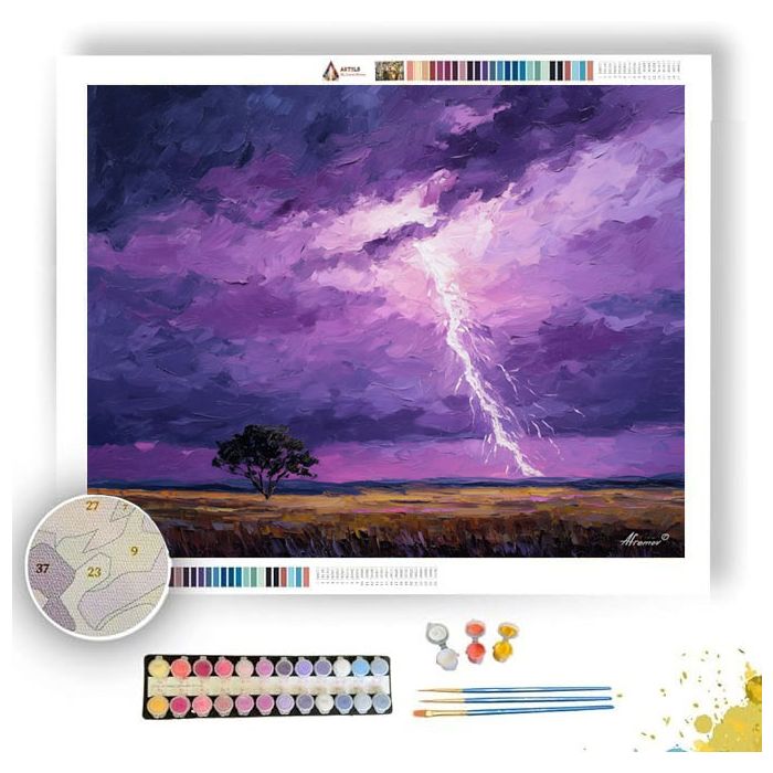 VIOLET VOLT - Paint by Numbers Full Kit