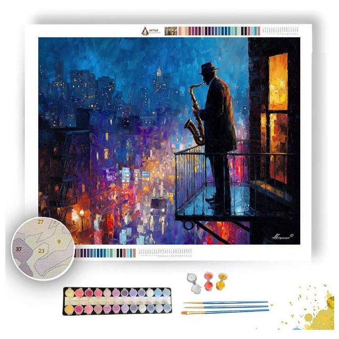INDIGO INTERLUDE - Paint by Numbers Full Kit