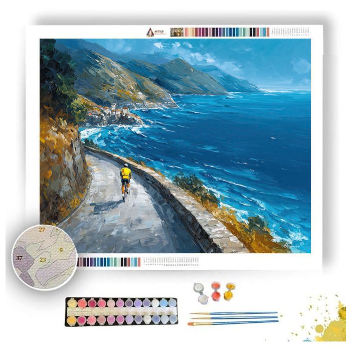 CERULEAN CYCLIST - Paint by Numbers Full Kit