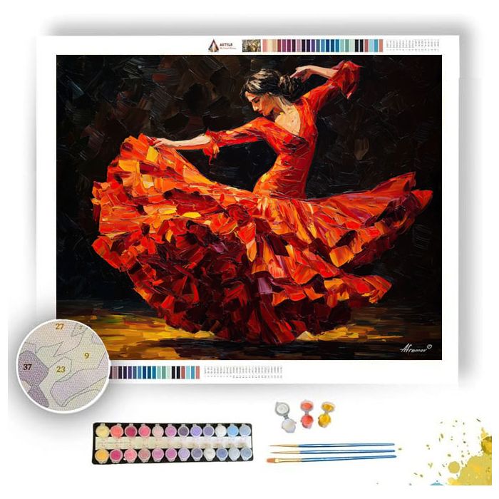 VERMILION VIBRATIONS - Paint by Numbers Full Kit