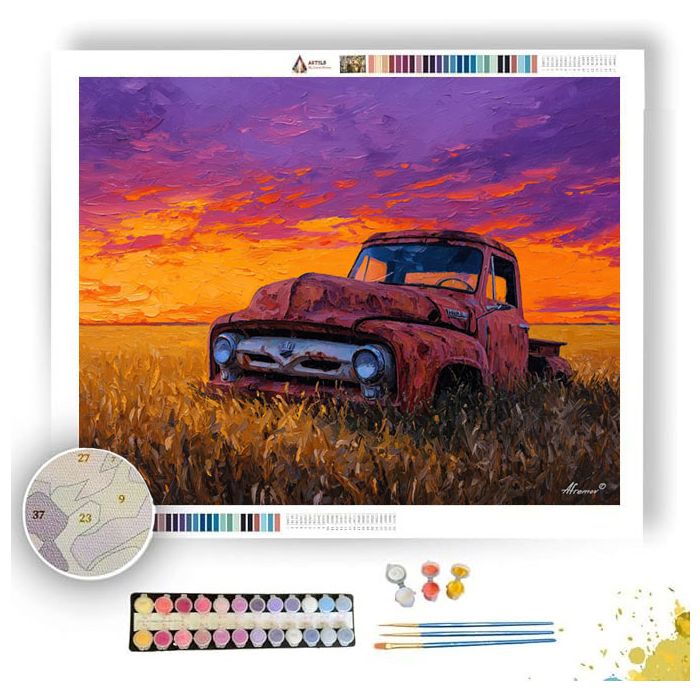 RUSTED RHAPSODY - Paint by Numbers Full Kit