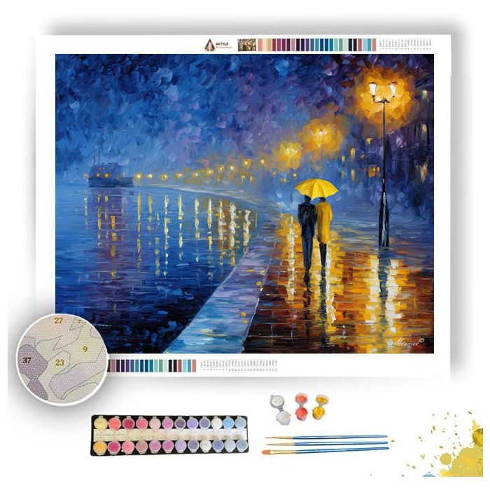 COBALT PROMENADE - Paint by Numbers Full Kit