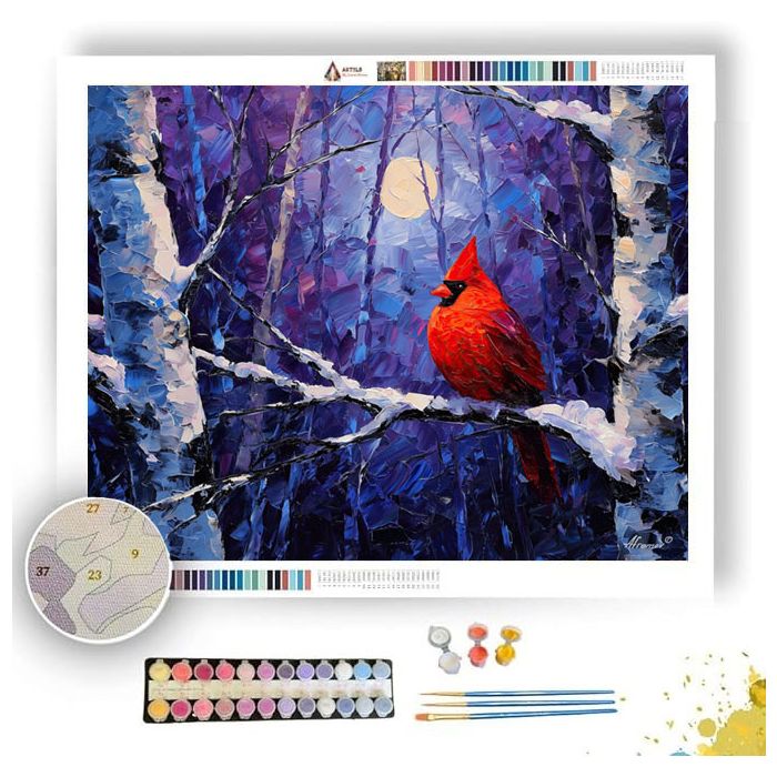 SCARLET SENTINEL - Paint by Numbers Full Kit