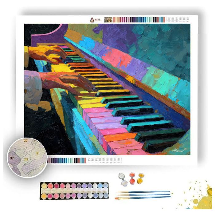 RAINBOW KEYS - Paint by Numbers Full Kit