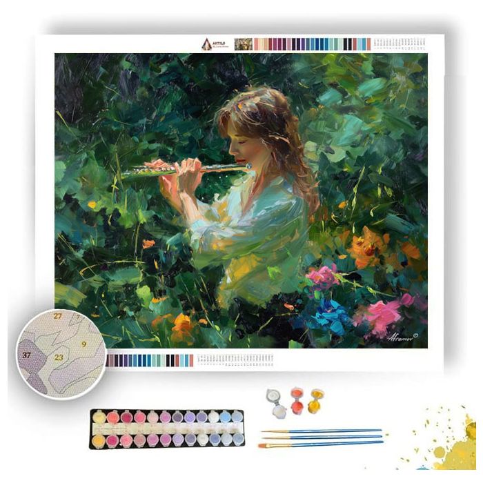 VERDANT RHYTHM - Paint by Numbers Full Kit