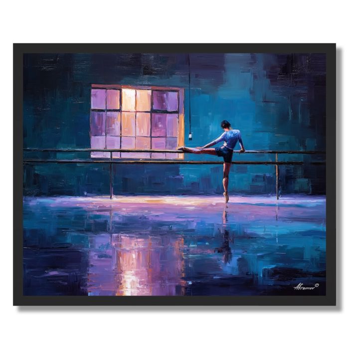 VIOLET PRACTICE - FRAMED