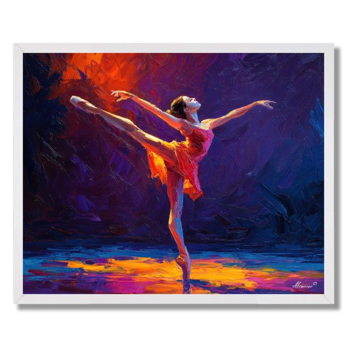 FIERY POISE - FRAMED