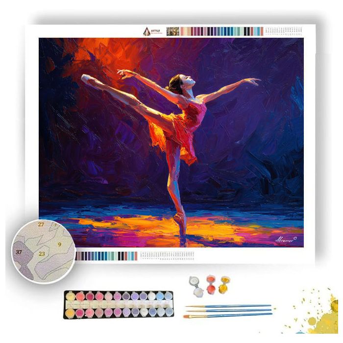 FIERY POISE - Paint by Numbers Full Kit