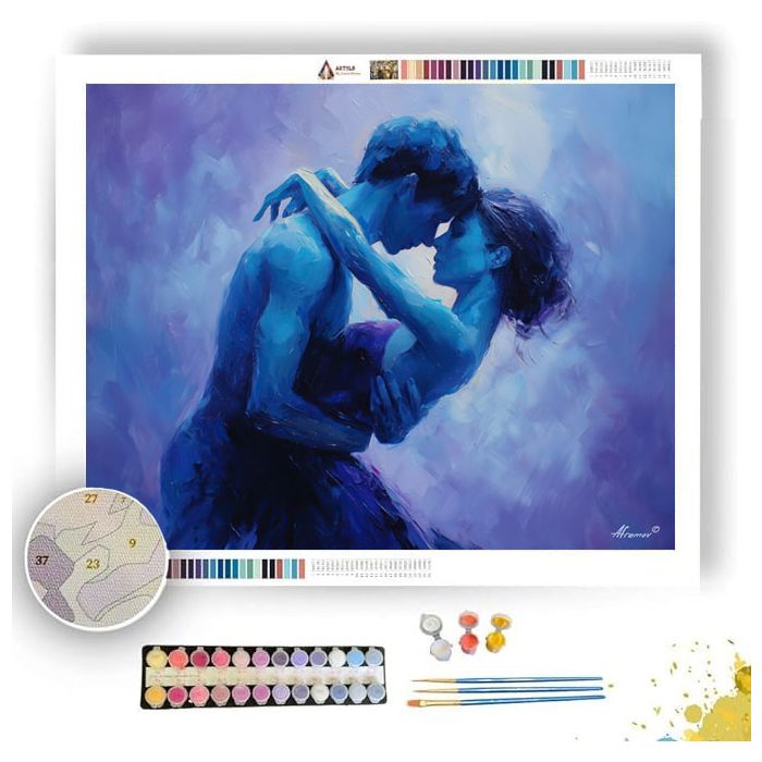 AZURE EMBRACE - Paint by Numbers Full Kit