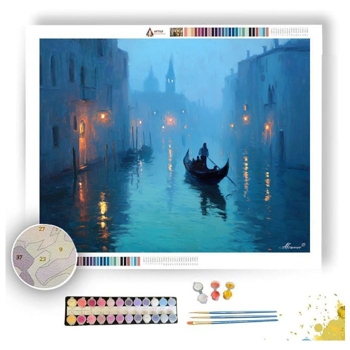 GONDOLA IN FOG - Paint by Numbers Full Kit