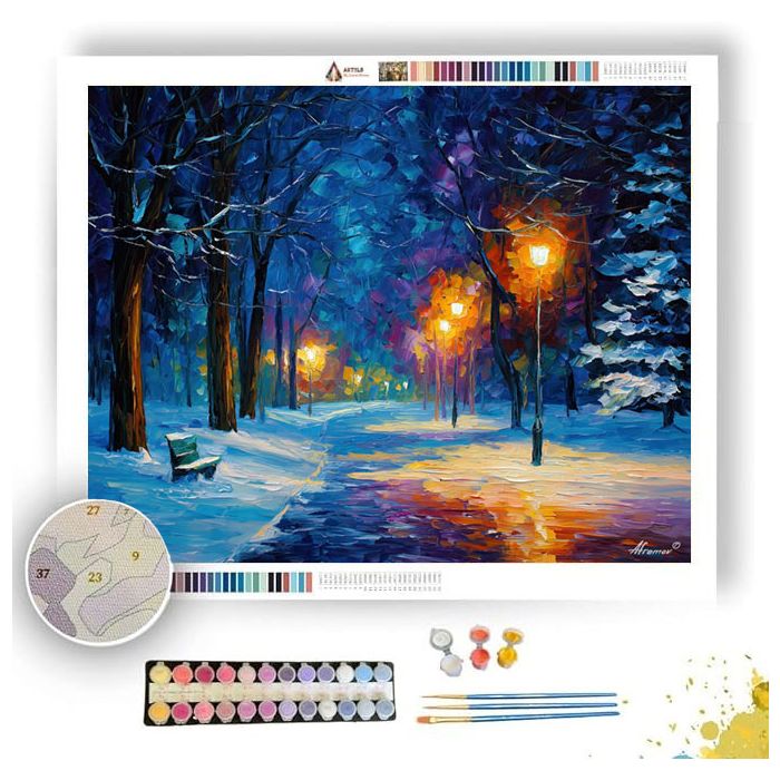 WINTERS GLOW - Paint by Numbers Full Kit