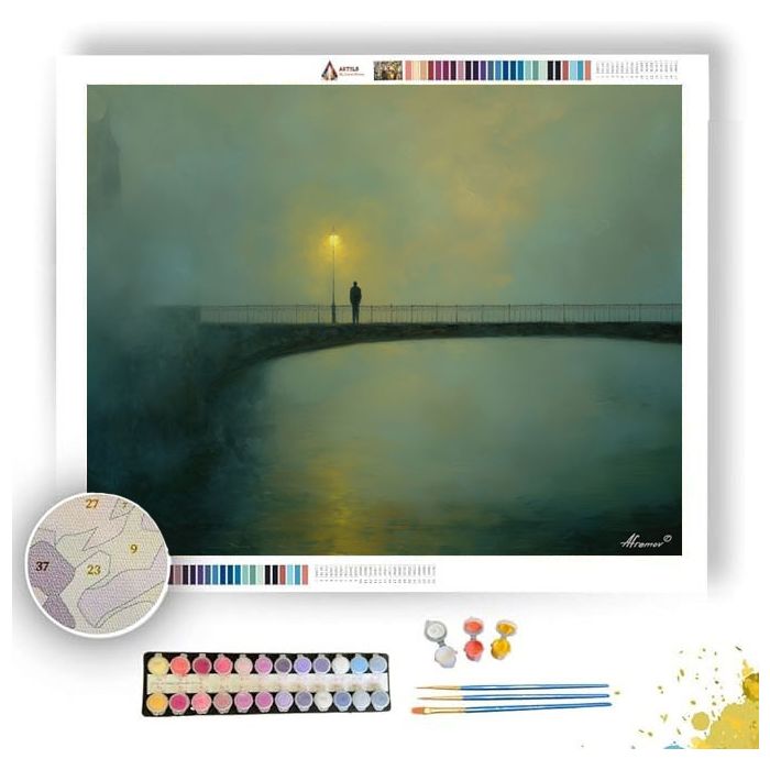FOGGY BRIDGE - Paint by Numbers Full Kit