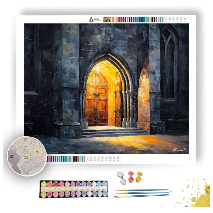GOTHIC ENTRANCE - Paint by Numbers Full Kit