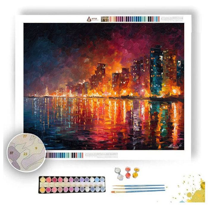 RIVER OF FIRE - Paint by Numbers Full Kit