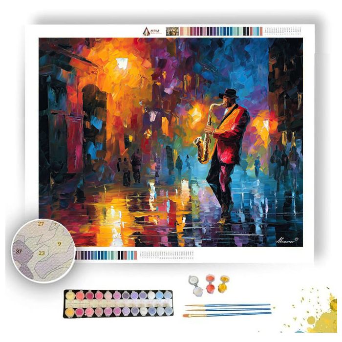 URBAN SAXOPHONE - Paint by Numbers Full Kit