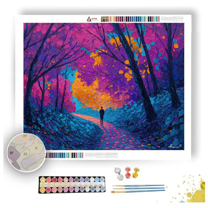 VIOLET PATH - Paint by Numbers Full Kit