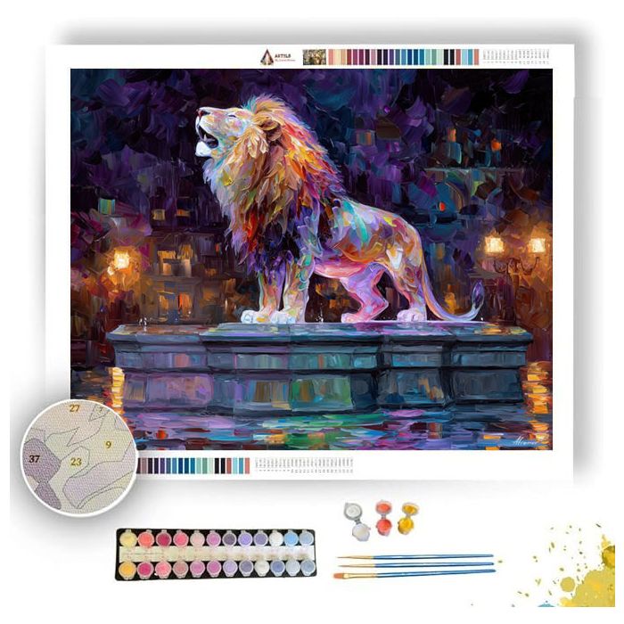 GLASS LION - Paint by Numbers Full Kit
