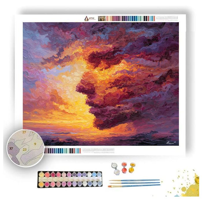 FRACTAL FACE - Paint by Numbers Full Kit