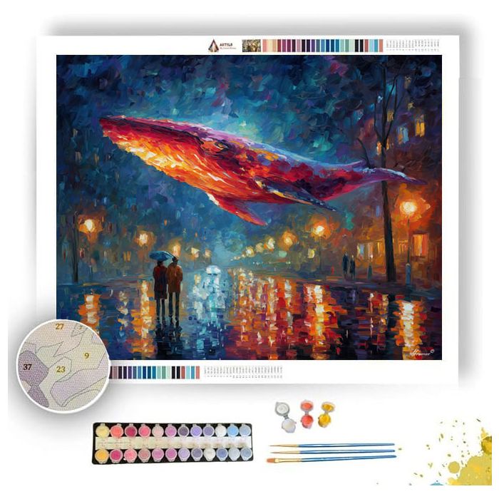 CRIMSON WHALE - Paint by Numbers Full Kit