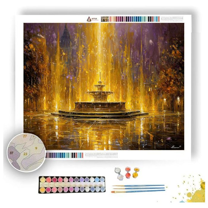 GOLD RAIN - Paint by Numbers Full Kit