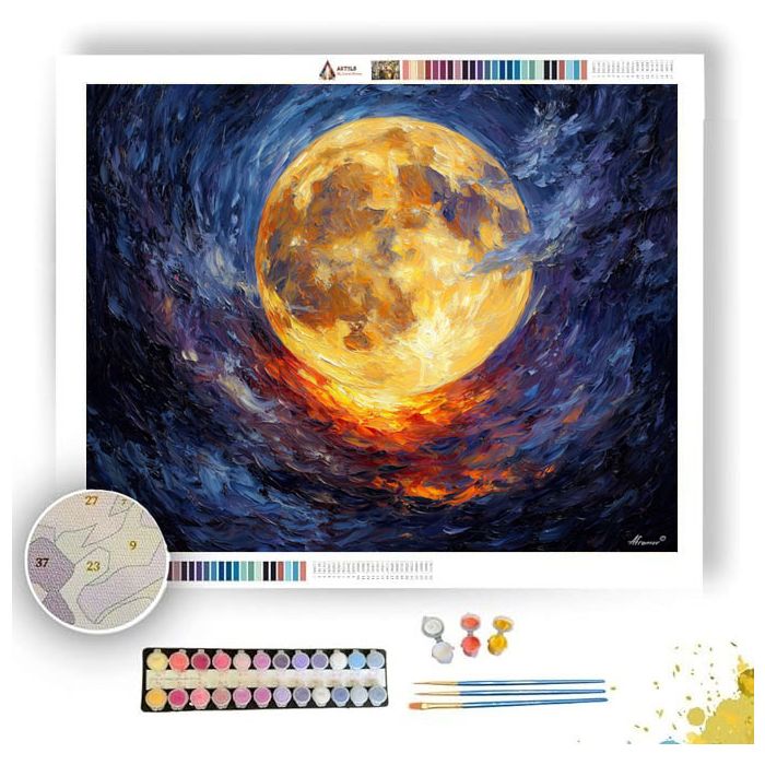 VEINED MOON - Paint by Numbers Full Kit