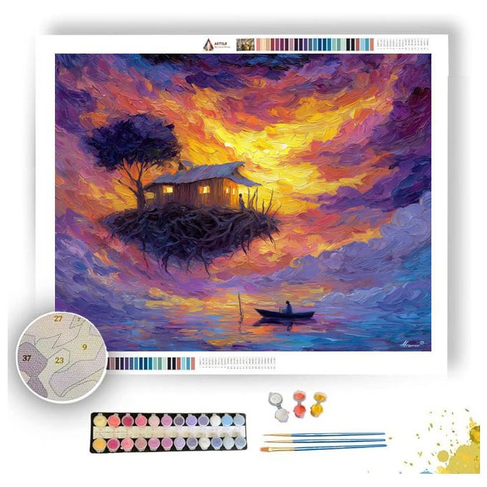 FLOATING ISLANDER - Paint by Numbers Full Kit