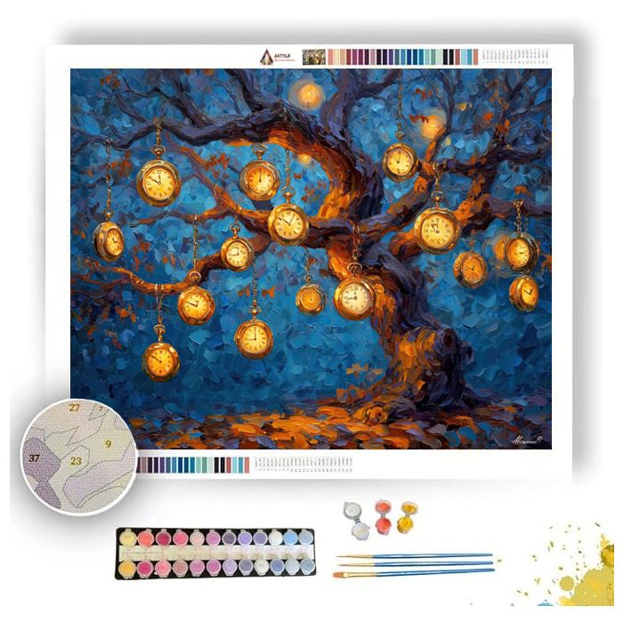 CLOCK TREE - Paint by Numbers Full Kit