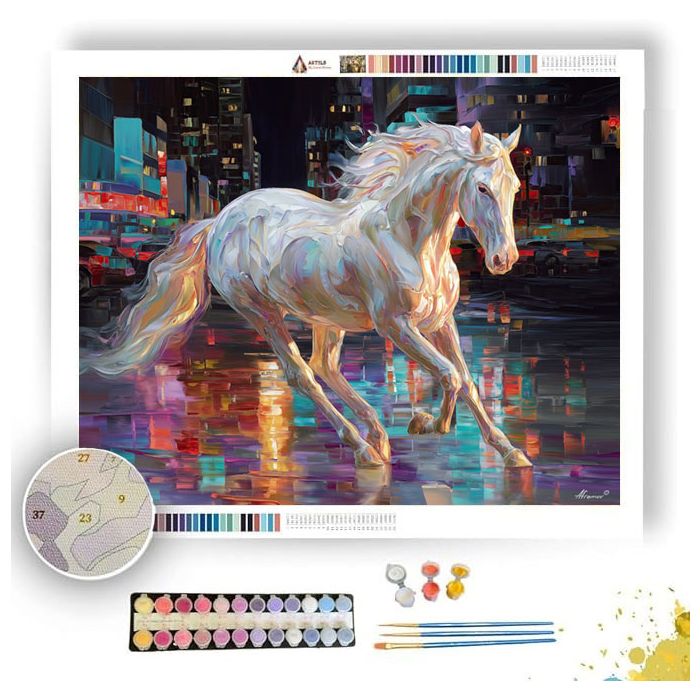 IVORY HORSE - Paint by Numbers Full Kit
