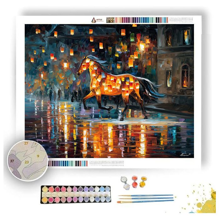 LANTERN HORSE - Paint by Numbers Full Kit