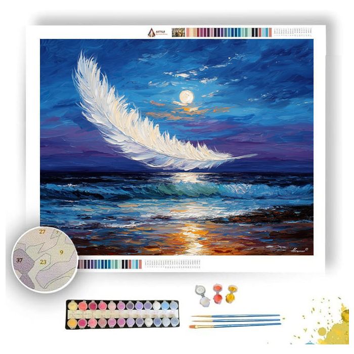 FEATHERED MOON - Paint by Numbers Full Kit