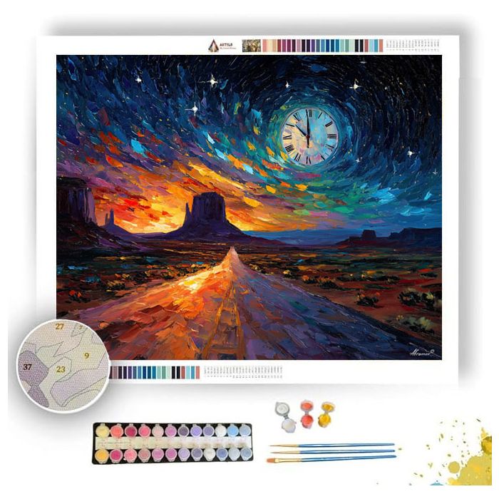 STAR CLOCK - Paint by Numbers Full Kit
