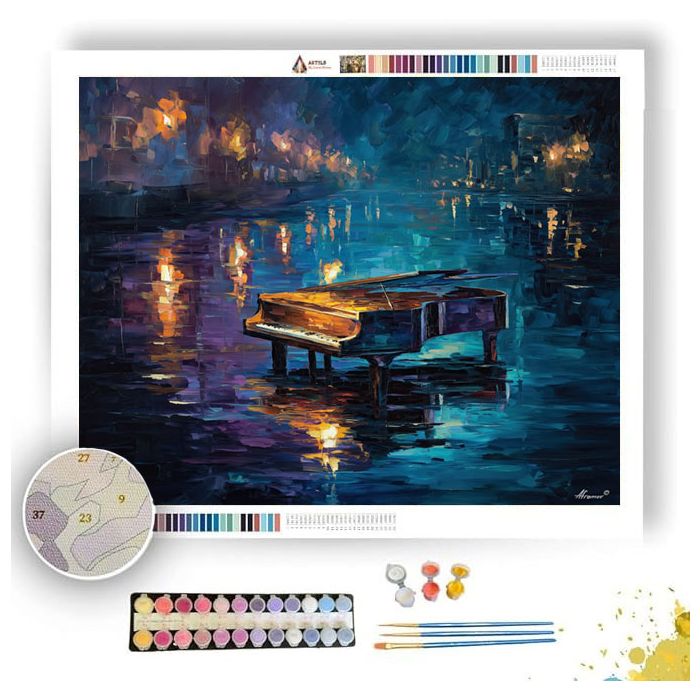 SUNKEN PIANO - Paint by Numbers Full Kit