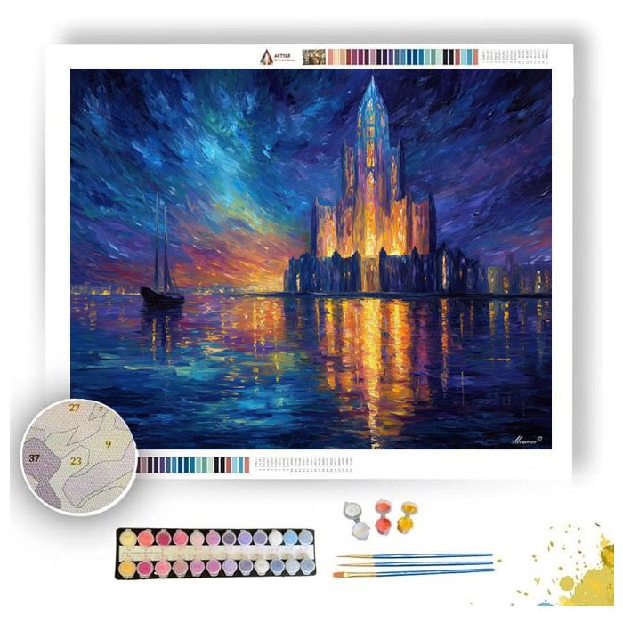 GLASS CATHEDRAL - Paint by Numbers Full Kit