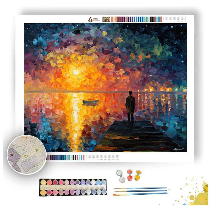 FRACTURED SUN - Paint by Numbers Full Kit