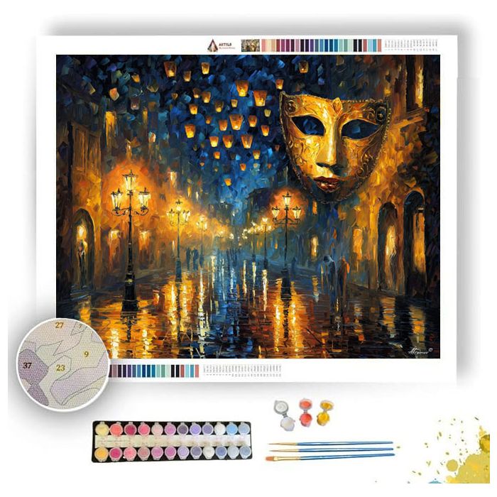 MASKED LANTERN - Paint by Numbers Full Kit