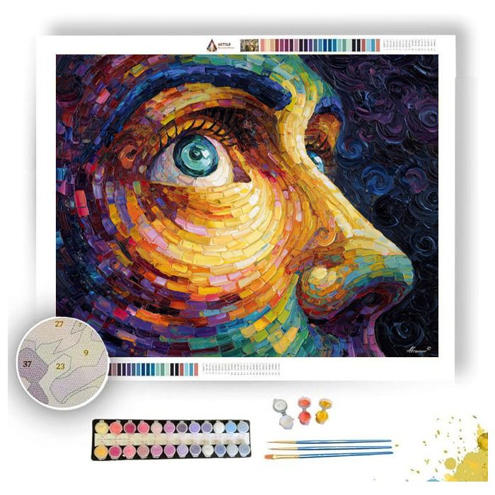 SPIRAL FACE - Paint by Numbers Full Kit
