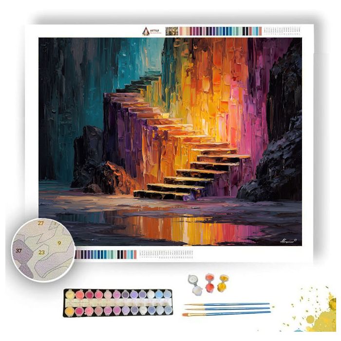 MELTING STAIRS - Paint by Numbers Full Kit